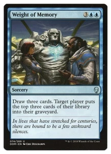 MTG Weight of Memory | #74 Dominaria | English - Picture 1 of 2