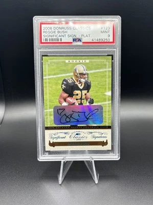 2006 Donruss Classics Significant Signatures Gold Reggie Bush RC Auto /25 PSA 9 - Image 1 of 2