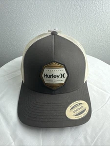 Hurley Pacific Pacific Patch 2.0 Hat Cap Brown Beige Mesh Snap Back NWT One Size - Picture 1 of 5