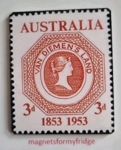 AUSTRALIAN VAN DIEMEN'S LAND SELLO POSTAL IMÁN NEVERA - M758 - Imagen 1 de 1