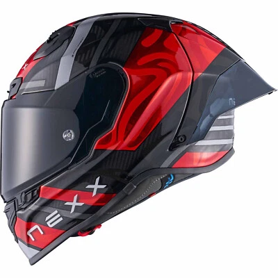 Nexx X.R3R Swirl rot silber Sport Integralhelm X-Pro Carbon ECE 22.06 M 57/58 - Bild 1 von 4