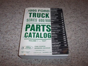 1995 Ford B6000 B600 B7000 B700 School Bus Chassis Parts Catalog Manual Text - Picture 1 of 1