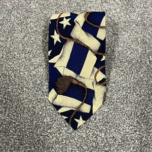 Vintage Rare Ralph Lauren Polo American Tie Hand Made in USA 100% Silk - Picture 1 of 9