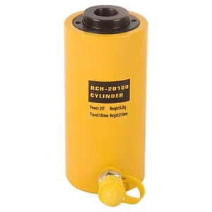 20T Hollow Single Acting Hydraulic Ram Cylinder Jack 4" Stroke RCH-20100 - Bild 1 von 7