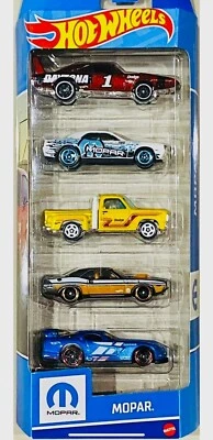 Paquete de 5 Dodge Challenger SRT8 2024 Hot Wheels Mopar Hemi Viper Daytona Foto 1 de 4