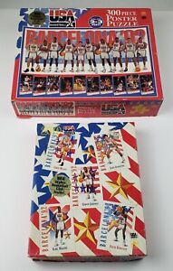(2) USA Basketball Barcelona Olympic Dream Team 1992 300pc/200pc Jigsaw Puzzles