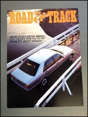 1992 Mercedes Benz 500SEL Road Test Car Brochure - Road & Track Foto 1 de 4