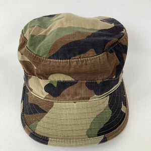 US Army Camo Hat Cap Camouflage Size 7 3/8 Military issue Woodland Hot Weather - Picture 1 of 8