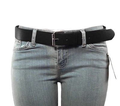 NEW Thick Wide Bonded Leather Belt w/ Removable Silver Buckle 12 Bright Colors! - Image 1 of 2