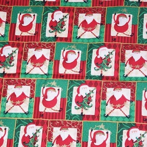 Brother Sister Design Studio Santa Claus Fabric Cotton Christmas 1.3 Yards - Picture 1 of 5
