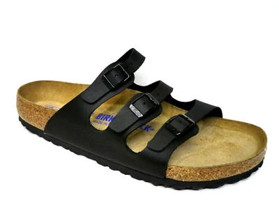 Birkenstock Florida Sandalen Pantoletten Soft schwarz Normale Weite 0053011 - Bild 1 von 4