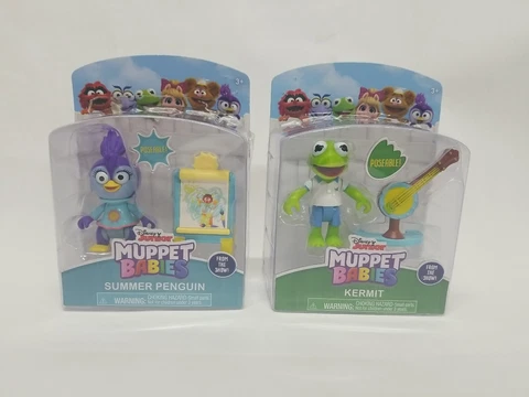 Just Play Disney Junior Poseable Muppet Babies Kermit & Summer Penguin Cover