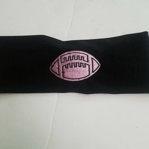 Handcrafted Embroidered Elastic Headband / Sweatband Black or green - Picture 1 of 7