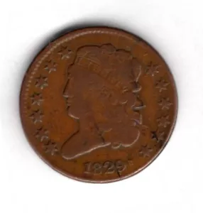 More details for usa, half cent, 1829.  nf.                           dy13128