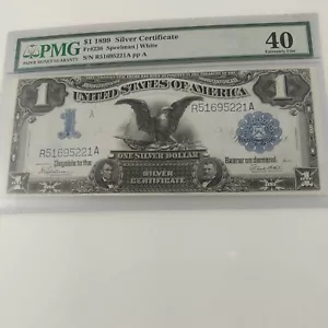US 1$ 1899 Silver Certificate, FR#236 PMG 40 (Extremely Fine) - Picture 1 of 6