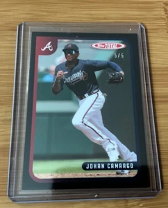 2020 Topps Total #677 Johan Camargo Atlanta Braves 5/5 - Picture 1 of 3