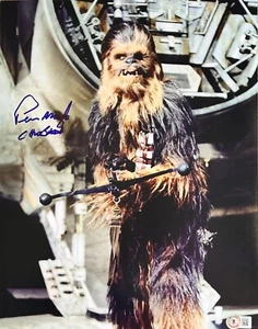 Peter Mayhew Chewbacca A New Hope SIGNED Autographed Star Wars 11x14 Beckett - Picture 1 of 1