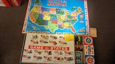 Vintage 1960 Milton Bradley - Game of the States Nice Condition - Image 1 of 4