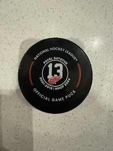 Pavel Datsyuk Detroit Red Wings Hof Night 2024-25 Game Puck - Picture 1 of 1
