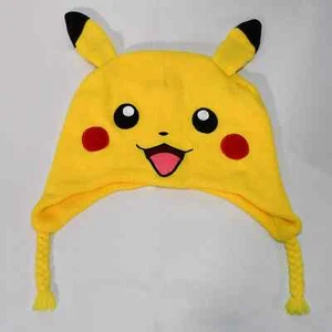 2015 Game Freak Inc. Pokémon Pikachu Knit Beanie Hat With Tassels 0523! - Picture 1 of 3