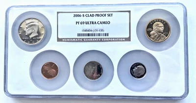2006-S Clad Proof Set U.S Mint PF 69 Ultra Cameo - NGC Holder - Image 1 of 4