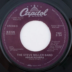 Steve Miller Band – Abracadabra / Baby Wanna Dance 45 rpm Single Record B-5126 - Picture 1 of 16