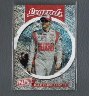 2018 Panini Legends DALE EARNHARDT JR Serial/99 National Silver Pack Card #LEG18 - Image 1 of 2