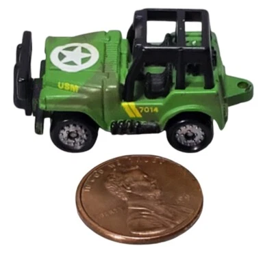 Micro Máquinas Vehículo Ejército Jeep Off Road Stealth Verde Claro Galoob 1986 Foto 1 de 4