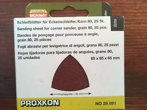 Proxxon Micromot 28891 Schleifblatter Für Eckenschleifer Korn 80 - Picture 1 of 1