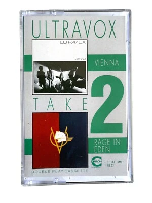 Ultravox - Vienna / Rage in Eden - Cassette Tape ZCDP109 - 2 albums on 1 Tape Foto 1 de 2