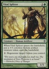 4 Vital Splicer - LP - New Phyrexia - mtg - x4 4x