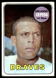 1969 Topps Orlando Cepeda Atlanta Braves #385 - Bild 1 von 2