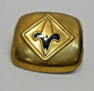 Vintage Brass Boy Scout Weblo Tie Slide Clasp Collectible Memorabilia  - Picture 1 of 7