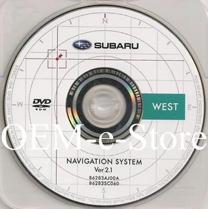 2010 Subaru Outback Wagon & Legacy Navigation DVD Map West Coast U.S Canada - Picture 1 of 3