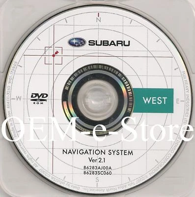 2010 Subaru Outback Wagon & Legacy Navigation DVD Map West Coast U.S Canada - Image 1 of 3