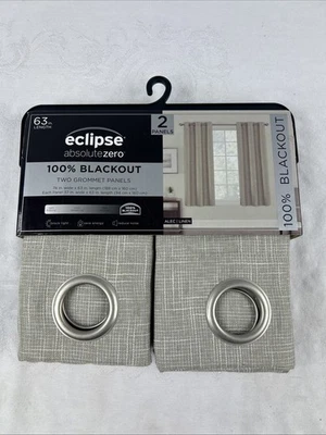 Cortinas eclipse cero absoluto lino alec Foto 1 de 4