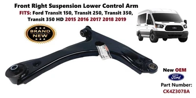 Braço de controle de suspensão inferior dianteiro direito Ford Transit 150 2015-2019 CK4Z3078A - Imagem 1 de 4