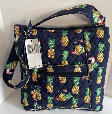 Vera Bradley Large Hipster Crossbody Bag NWT Pineapple TOUCAN PARTY - Image 1 of 4