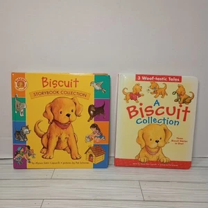 Biscuit Storybook Collection & 3 Woof-tastic Tales Alyssa Satin Capucilli 1st Ed - Picture 1 of 11