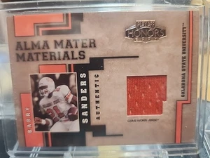 2004 PLAYOFF HONORS BARRY SANDERS ALMA MATER MATERIALS #AM-5 EBAY RARE HARD FIND - Picture 1 of 2