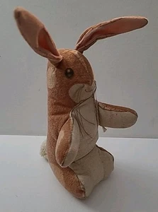 Vintage Samt Hase Plüsch The Toy Works Armand Eisen 1983 Hase Ostern - Bild 1 von 14