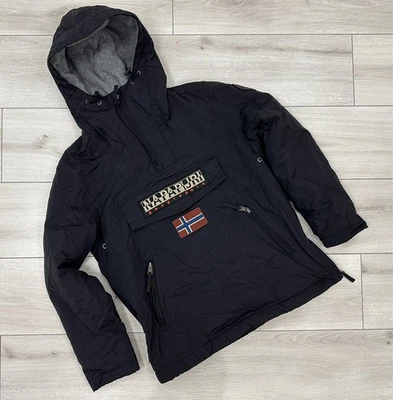 Chaqueta para hombre Napapijri Rainforest azul marino talla pequeña nailon + polar exterior Foto 1 de 4