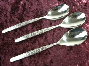 ALLEGRO 3 Teelöffel Edelstahl Noritake MCM JAPAN SEHR SCHÖN - Bild 1 von 3