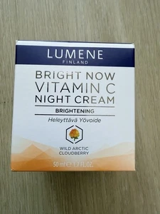Lumene Bright Now Vitamin C Night Cream 1.7 oz Wild Arctic - Picture 1 of 5