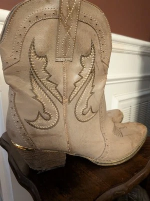 Very Volatile Los Angels Tan Cowgirl Boots Size 10 Womens As Is - Image 1 of 4