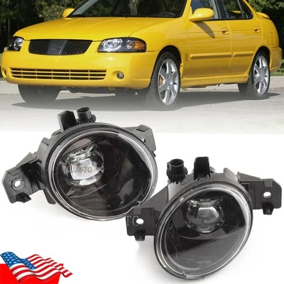 Pair LED Fog Light Lamp Front Bumper For Nissan Sentra 2004-2018 2019 High Power - Изображение 1 из 4