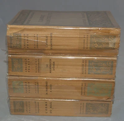 HISTOIRE CONTEMPORAINE 4 VOLUME SET ANATOLE FRANCE PARIS EDITIONS DU SAGITTAIRE  Foto 1 de 4