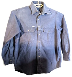 Camisa de Trabajo Carhartt Resistente Exterior Denim Manga Larga Abotonada - Talla XL - Imagen 1 de 5
