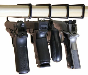 5 Stück, Kurzwaffen Pistolenaufhänger Gestell Safe Regal Waffenaufhänger Aufbewahrungsregal - Bild 1 von 6