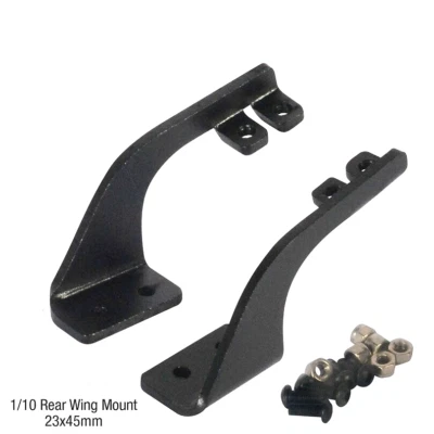 Metal "over the top" - "cuello de cisne" soportes de ala para adaptarse a 1:10 RC drift o coche de carreras Foto 1 de 2